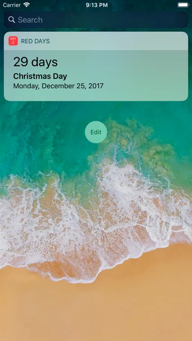 Captures d'écran de Red Days - Holiday Countdown