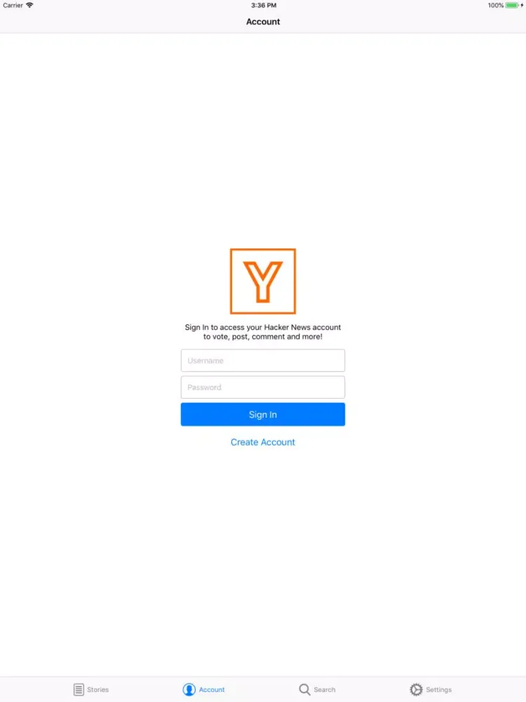 Screenshot di Hekla for Hacker News iPad 