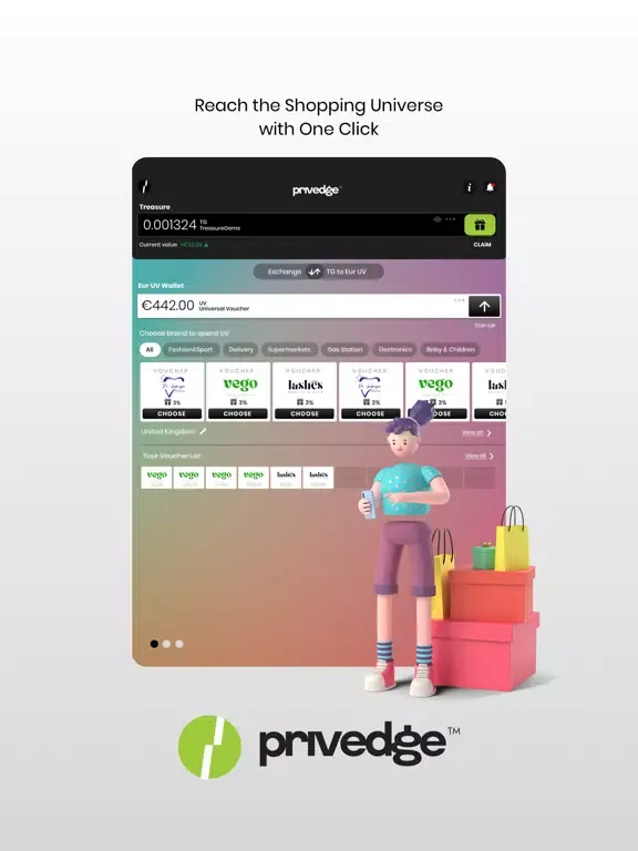 تصاویر Privedge: Incentives & Rewards iPad 