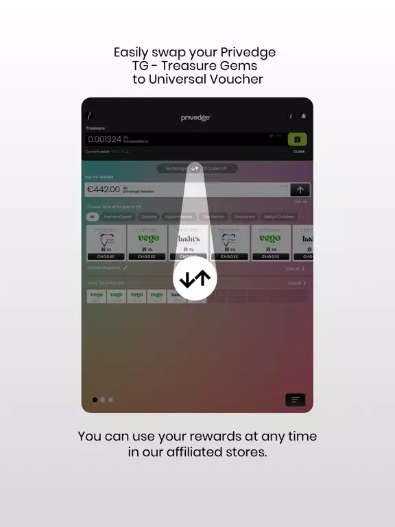تصاویر Privedge: Incentives & Rewards iPad 