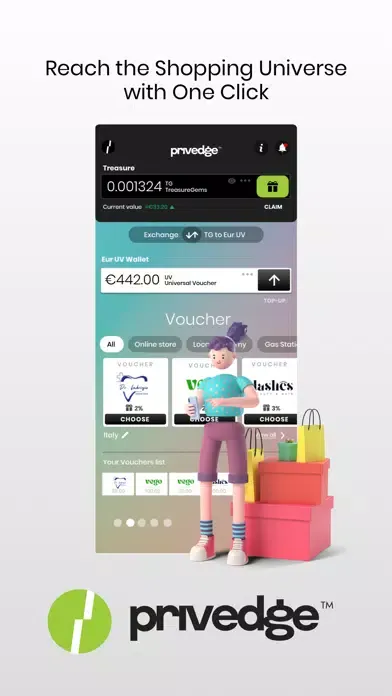 تصاویر Privedge: Incentives & Rewards