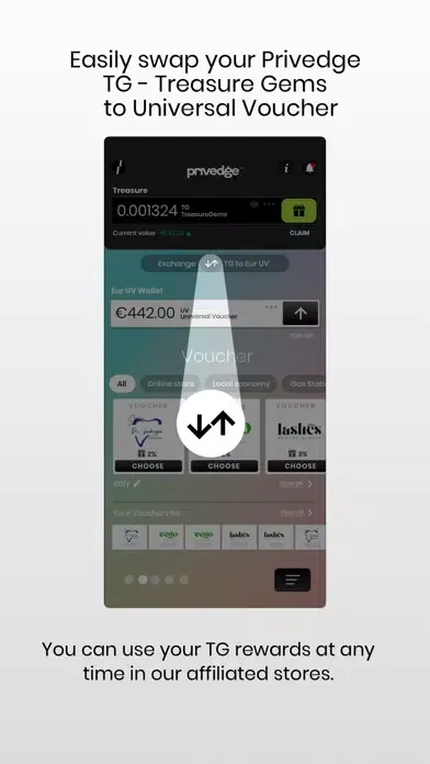 تصاویر Privedge: Incentives & Rewards