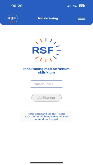 Capturas de pantalla de RSF Appið