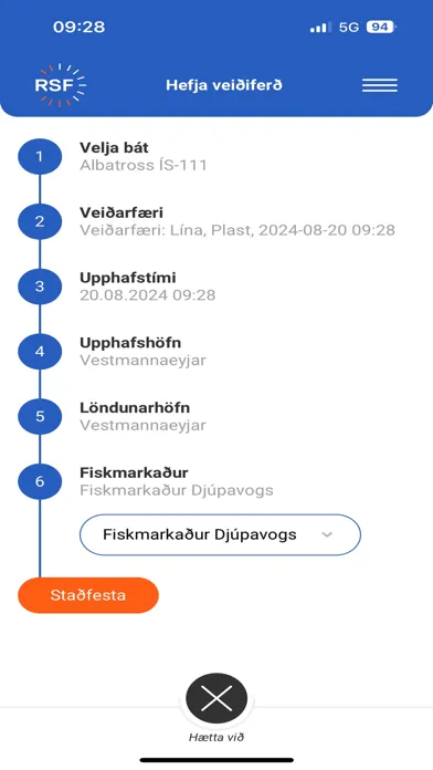 Capturas de pantalla de RSF Appið