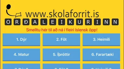 ภาพหน้าจอของ Orðaleikurinn