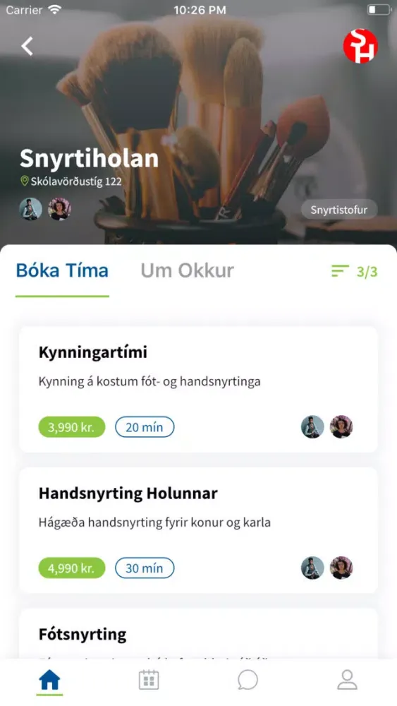 Bóka tíma應用截圖