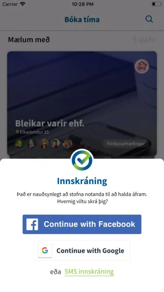 Bóka tíma應用截圖