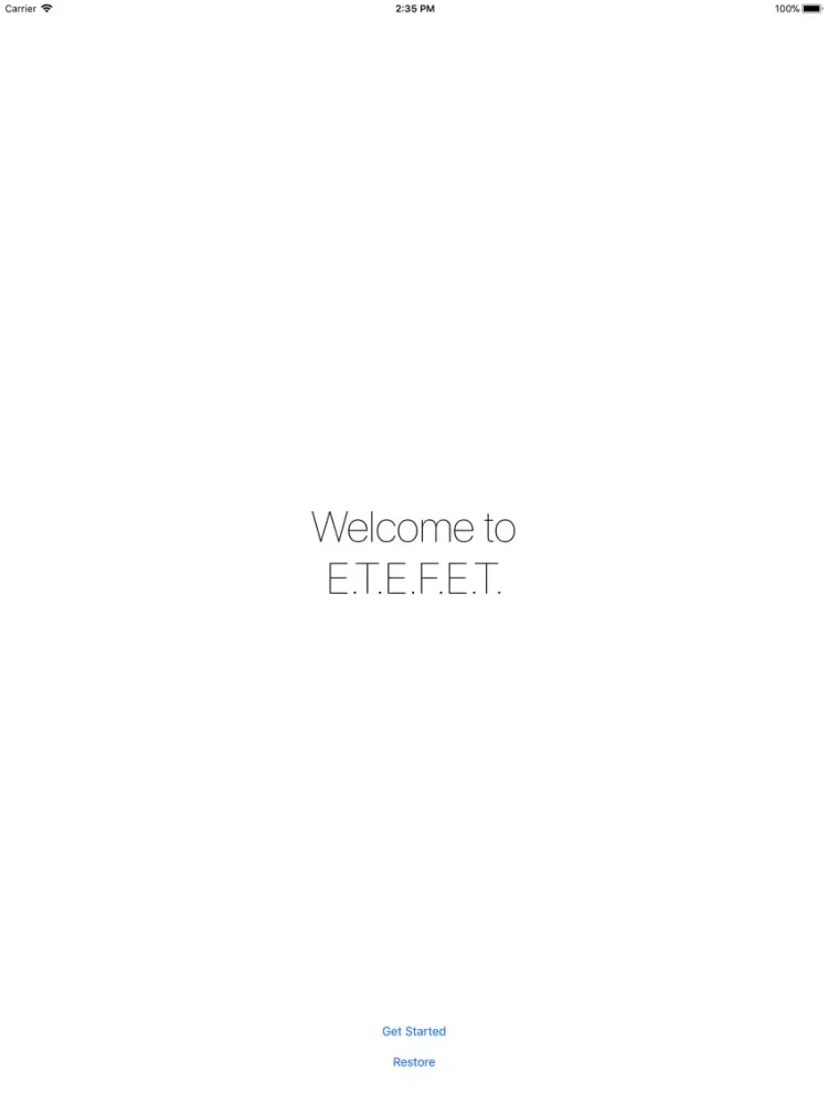 Ảnh chụp màn hình của ETEFET - PGP encrypted files iPad 