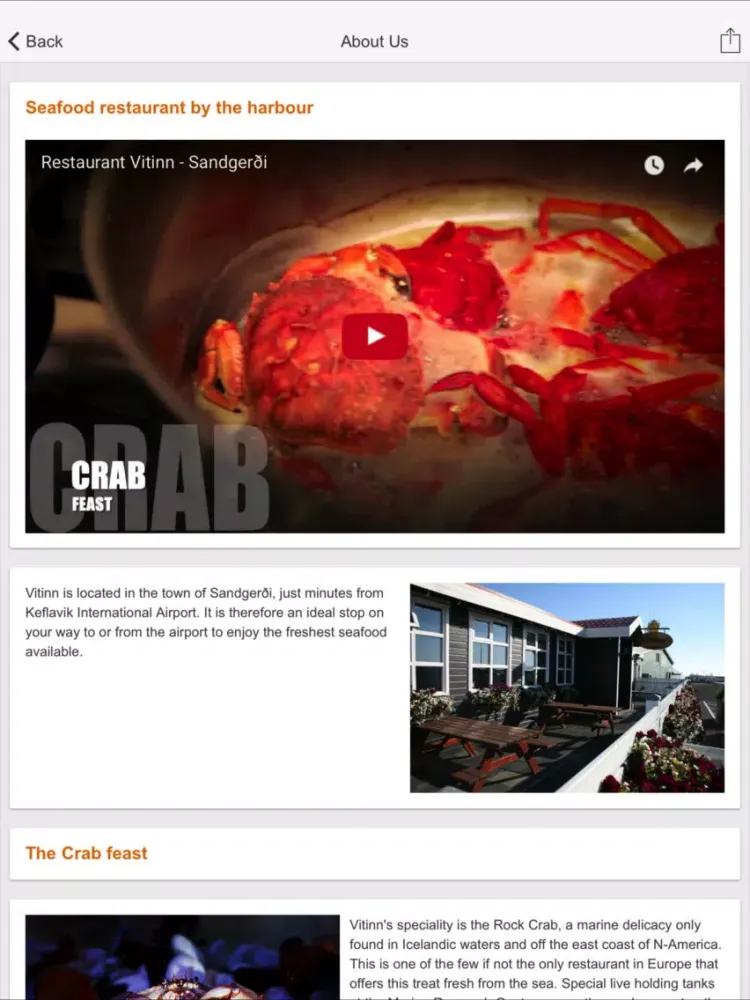 Captures d'écran de Vitinn Restaurant - Crab, Shellfish, Local Food iPad 