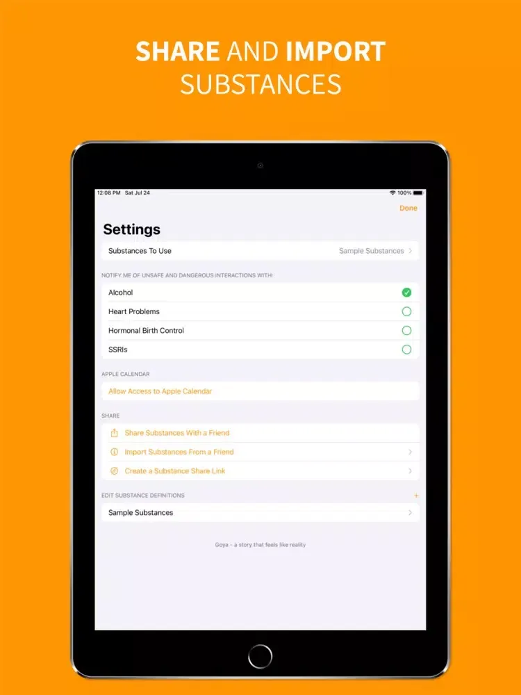 Goya Journal iPad 應用截圖