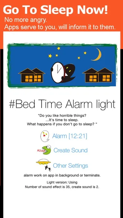 Zrzuty ekranu Bed Time Alarm Light