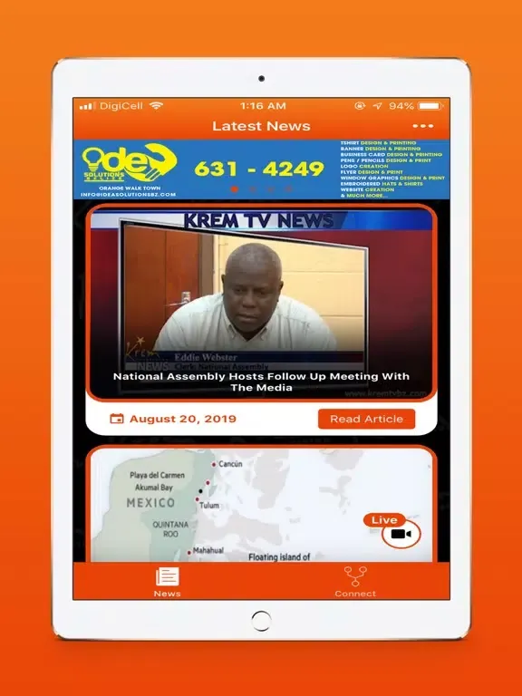 Screenshot di Krem TV iPad 