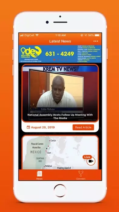 Screenshot di Krem TV