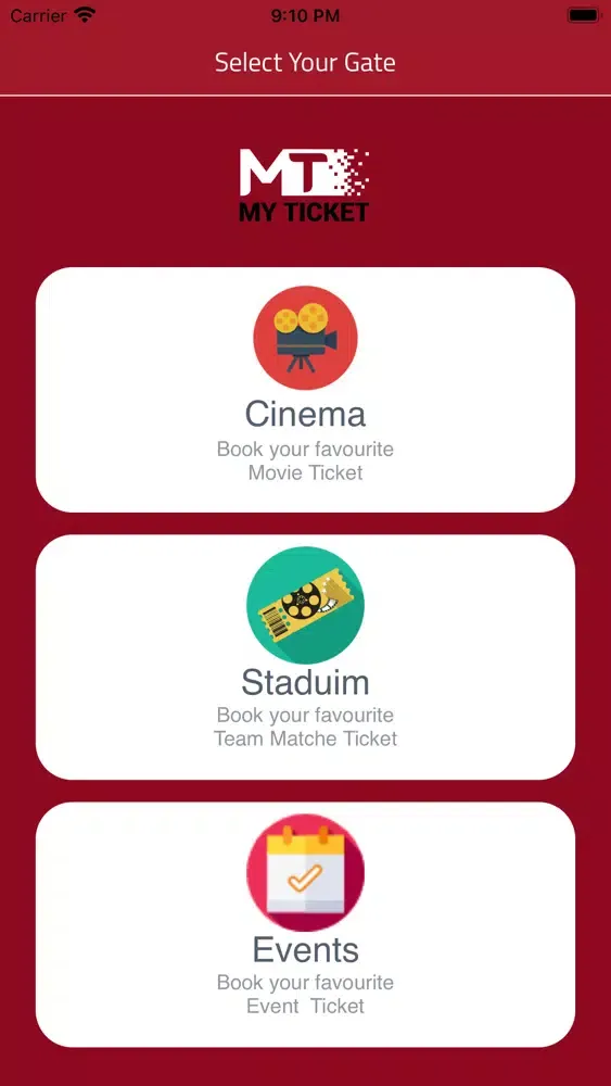 Captures d'écran de MyTicket