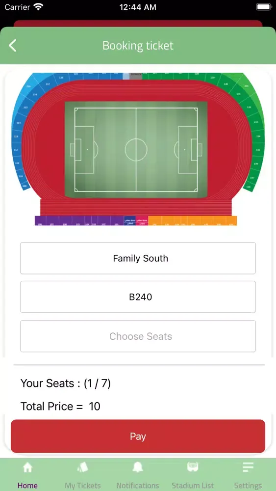 Captures d'écran de MyTicket