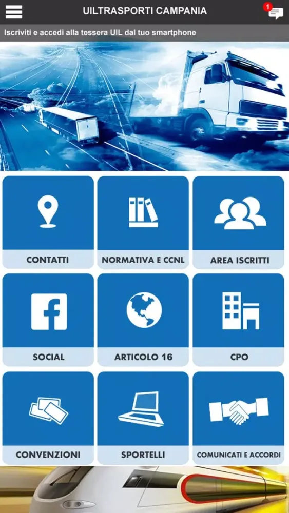 Capturas de tela do UILTrasporti Campania