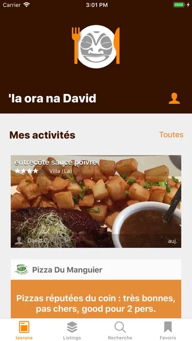 Capturas de tela do Tamaa - Restaurants in Tahiti