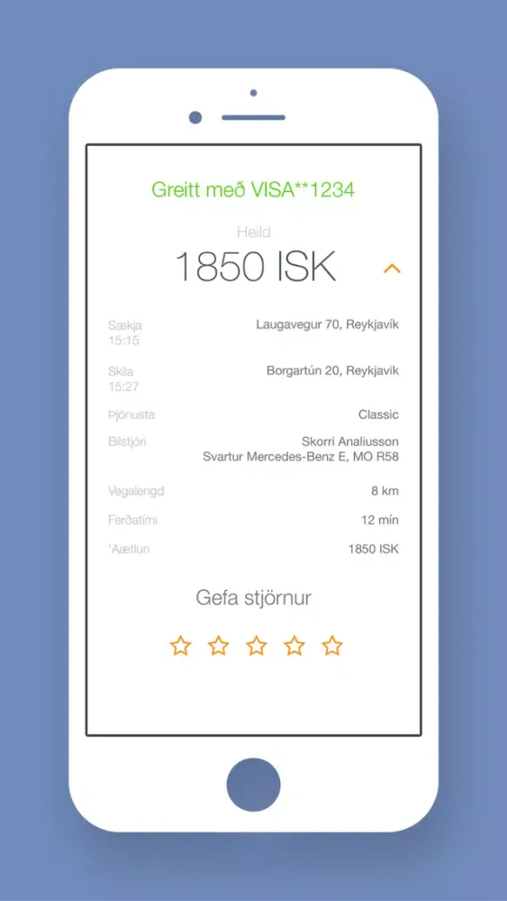 HeyTaxi Iceland Passenger應用截圖