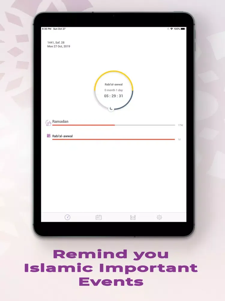 Скриншоты IslamicCountDown iPad 