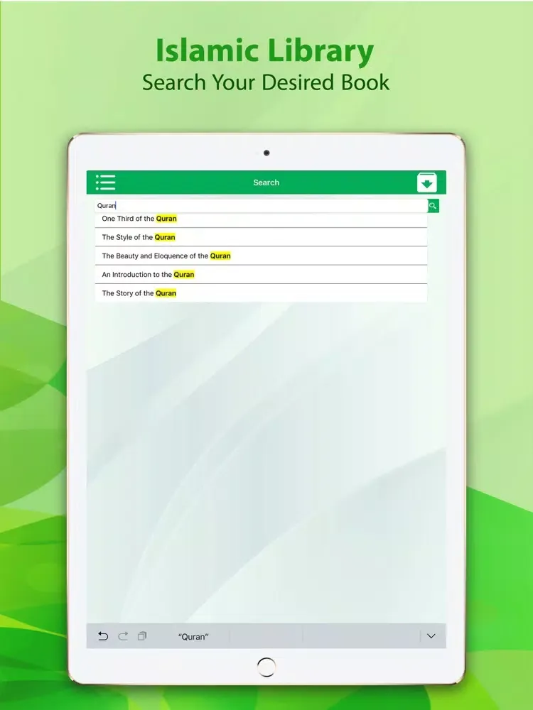 Islamic Library iPad  Ekran Görüntüleri
