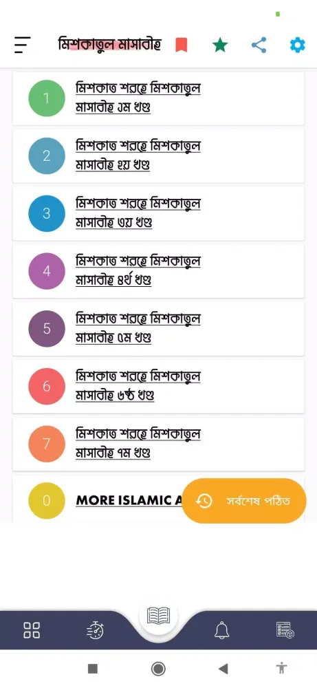 মিশকাতুল মাসাবীহ Screenshots