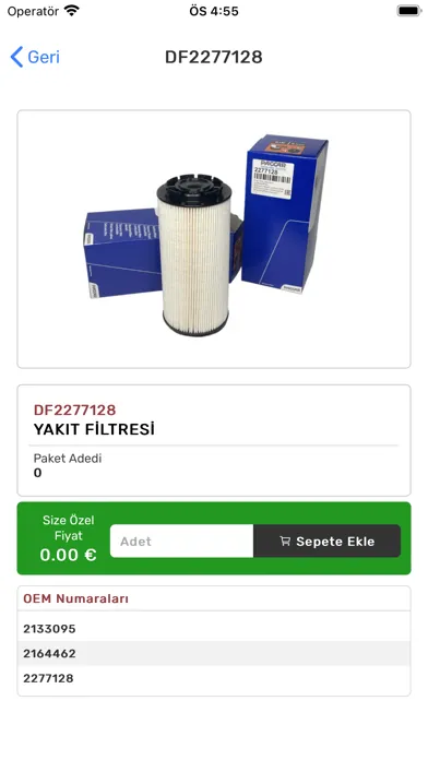 Capturas de tela do B4B Truck Parts
