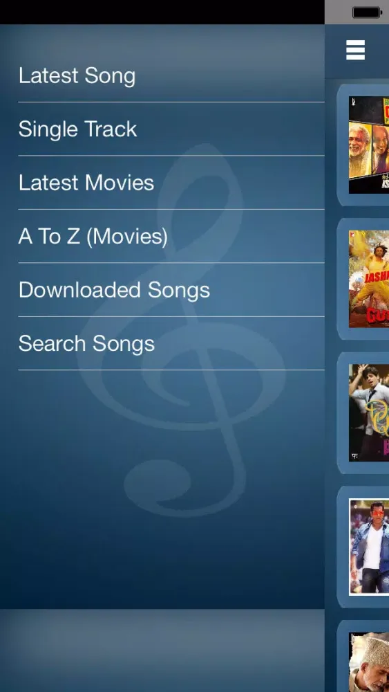 Tangkapan layar New Bollywood Songs