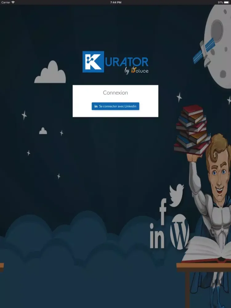Ảnh chụp màn hình của Kurator Sharer iPad 