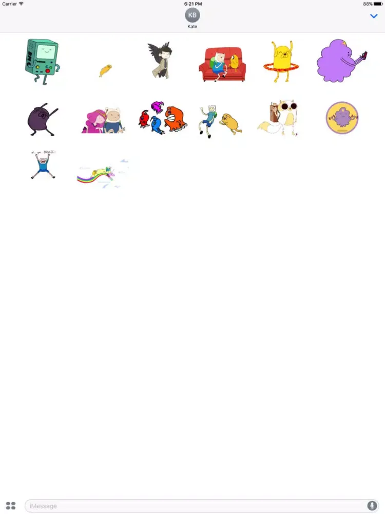 Animated Adventure Stickers For iMessage iPad स्क्रीनशॉट