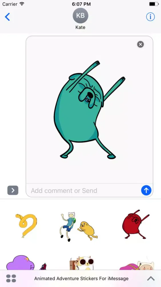 Animated Adventure Stickers For iMessage स्क्रीनशॉट