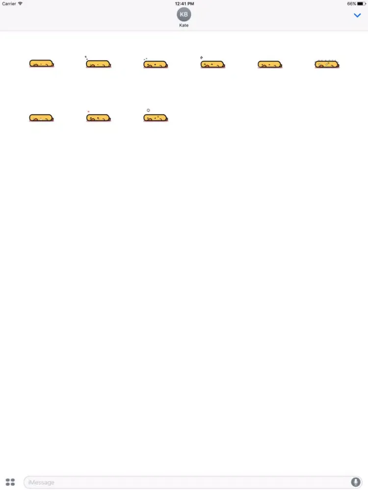 Ảnh chụp màn hình của Animated Funny Duck Stickers For iMessage iPad