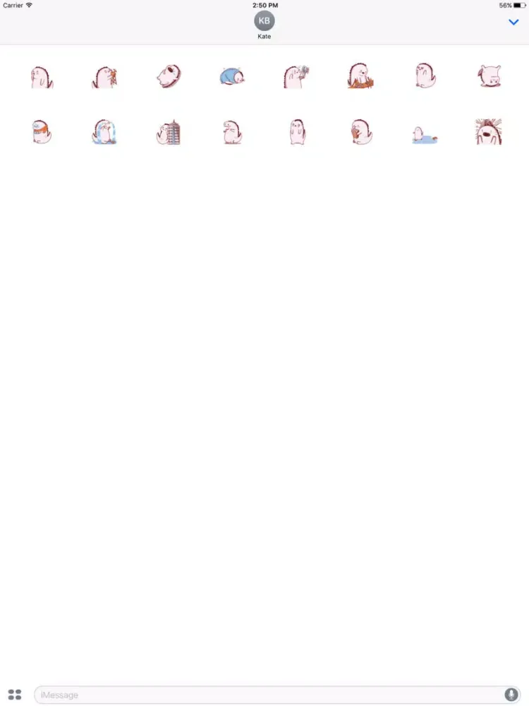 Ảnh chụp màn hình của Animated Funny Godzilla Stickers For iMessage iPad