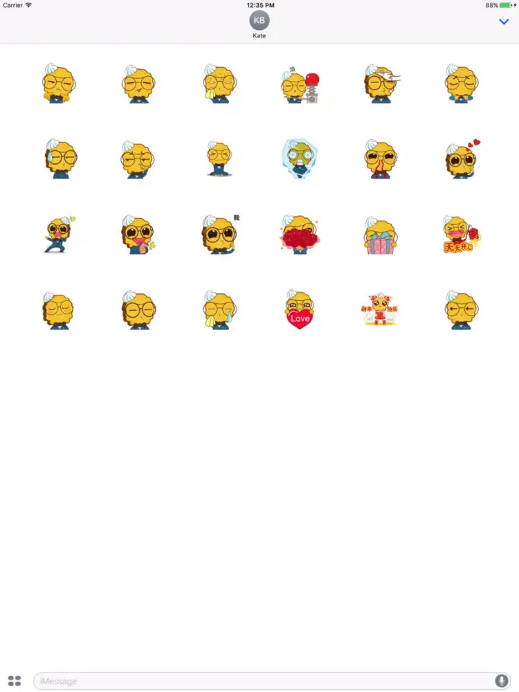 Capturas de tela do Mr. Biscuit Animated Stickers For iMessage iPad