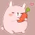 Pink Rabbit Stickers For iMessage