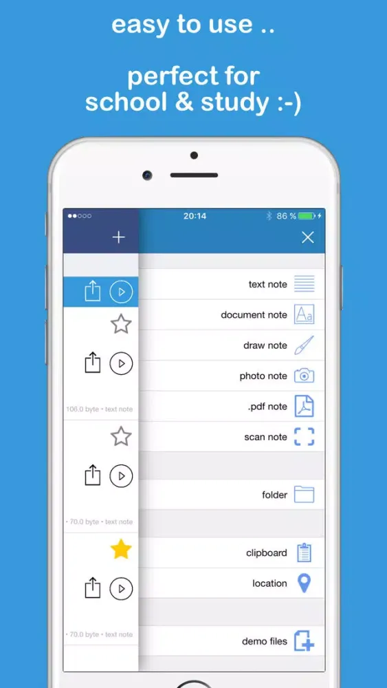 Zrzuty ekranu iSpicker - fade in and out your notes (PRO)