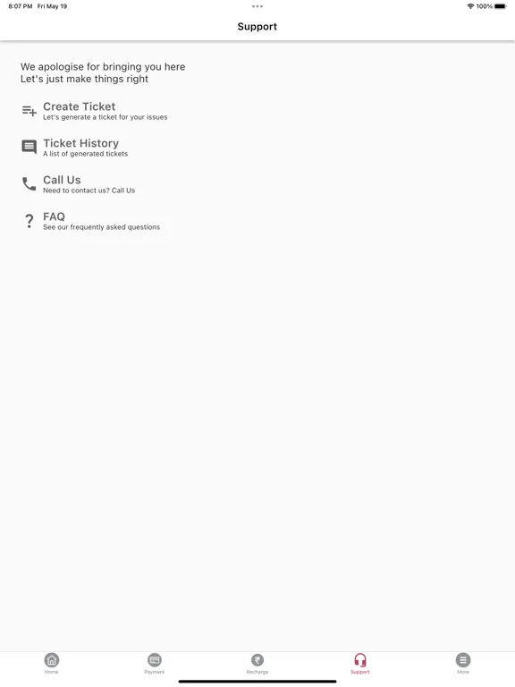 Capturas de tela do Webcity Broadband iPad 