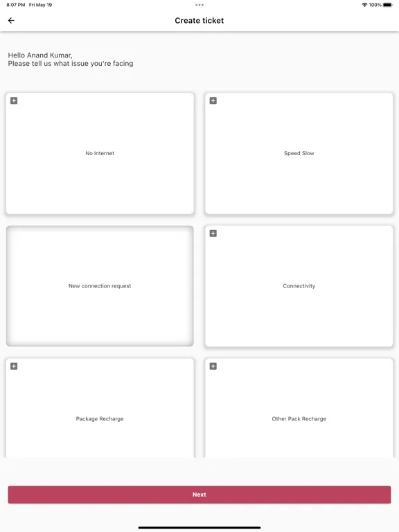 Capturas de tela do Webcity Broadband iPad 