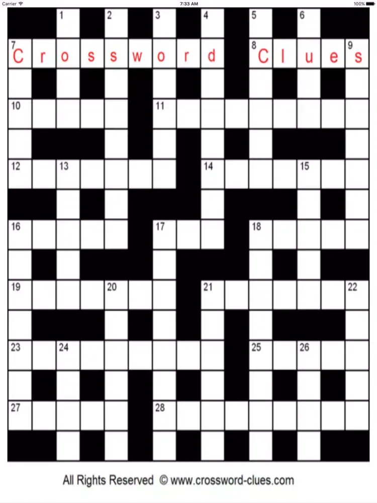 ภาพหน้าจอของ Crossword Clues Solver iPad 