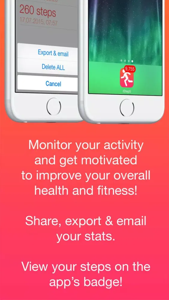 Captures d'écran de iStep5 - Pedometer - Daily Activity - Steps, Distance, Calories counter