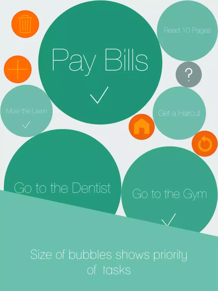 Capturas de pantalla de Bubble List - To-Do List iPad 