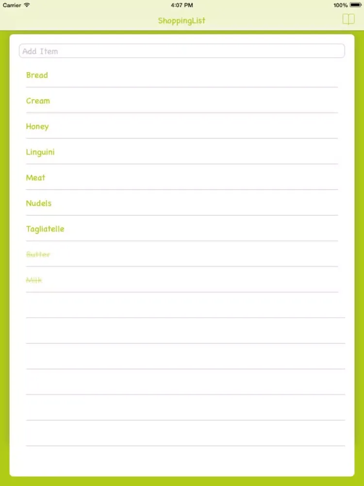 ShoppingList - Fast&Simple iPad  स्क्रीनशॉट