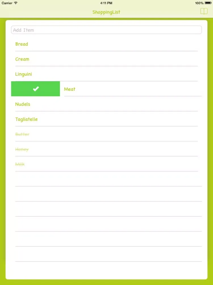 ShoppingList - Fast&Simple iPad  स्क्रीनशॉट