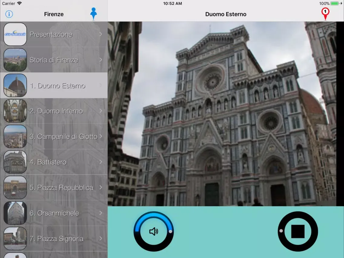 ภาพหน้าจอของ Firenze Giracittà - Audioguida iPad 