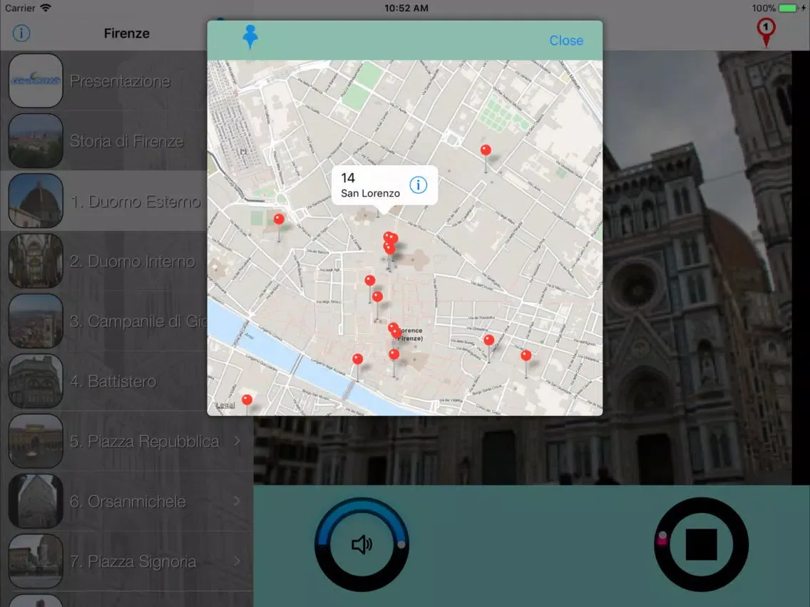ภาพหน้าจอของ Firenze Giracittà - Audioguida iPad 