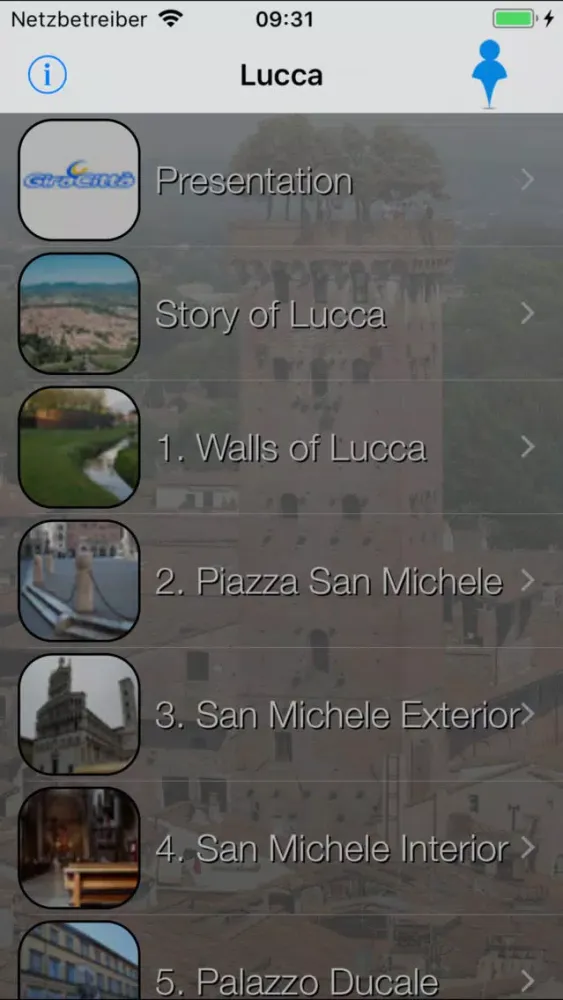 Lucca Audioguide スクリーンショット