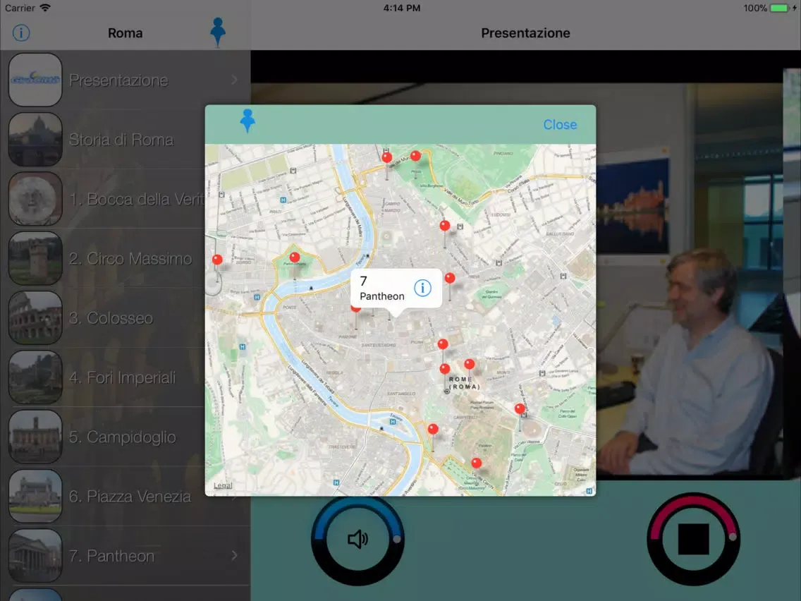 Screenshot di Roma Giracittà - Audioguida iPad 