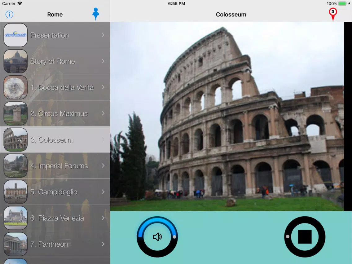 Rome Giracittà - Audioguide iPad  Screenshots