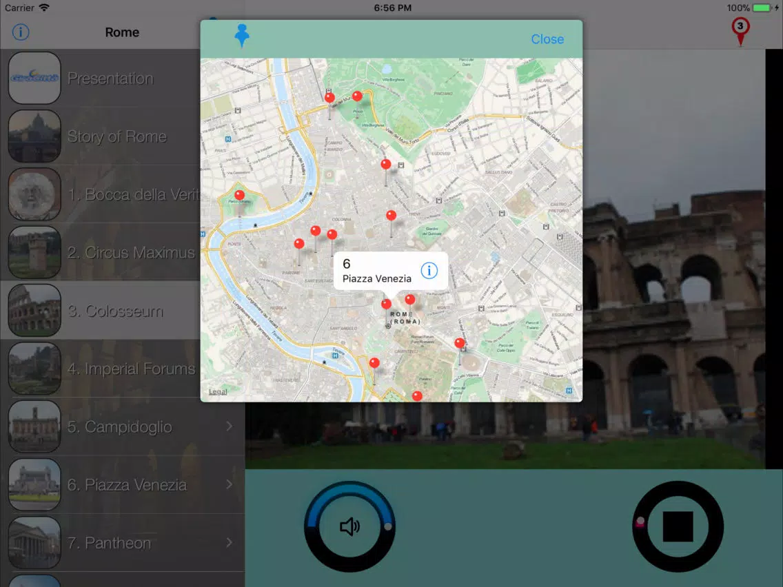 Rome Giracittà - Audioguide iPad  Screenshots