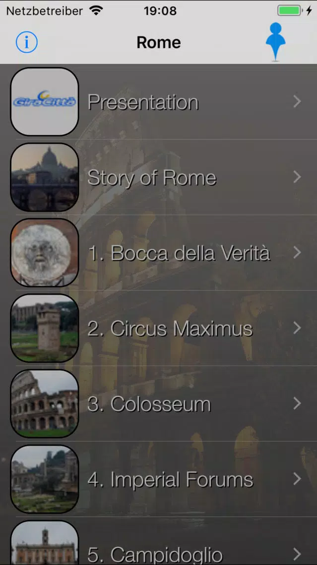 Rome Giracittà - Audioguide Screenshots