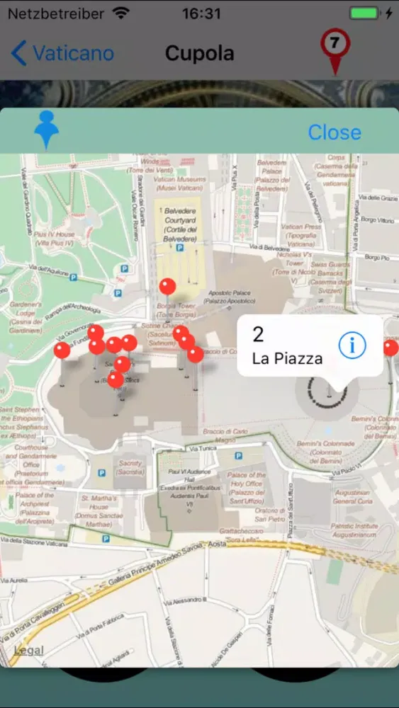 Zrzuty ekranu Vaticano Giracittà
